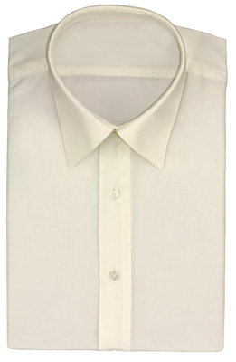 Ivory Lay Down Collar - Dress Shirt