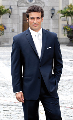 Single Breasted - 2 Button Notch - Navy Tux
