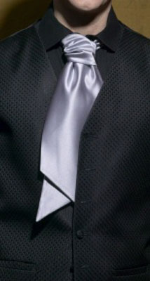 Silver - Satin Tie